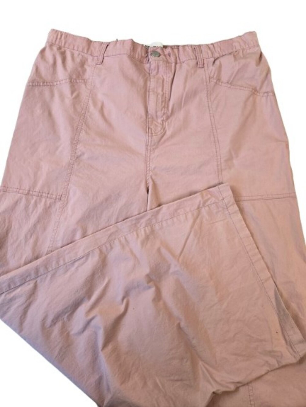 No Boundaries Wide Leg High Rise Pants in Light Pink Size XXL (20)